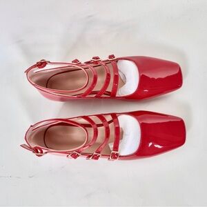 NIB strappy mary janes